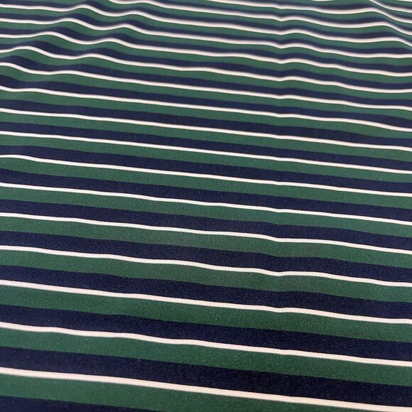 Polo Ralph Lauren Polo Shirt Mens L. Performance Green Black Striped Pony NWT - Picture 8 of 8